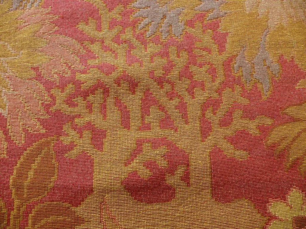 Clarence House Hot Pink Large Floral Lampas 1.2y