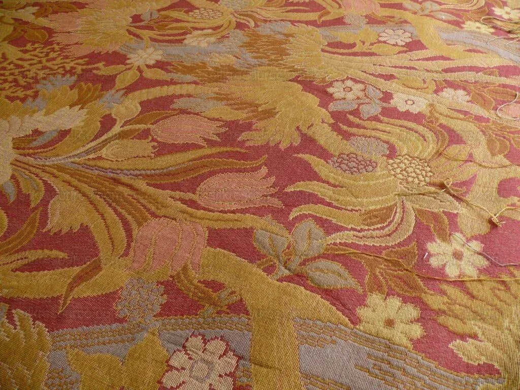 Clarence House Hot Pink Large Floral Lampas 1.2y