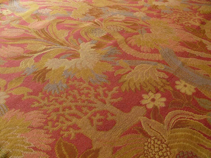 Clarence House Hot Pink Large Floral Lampas 1.2y