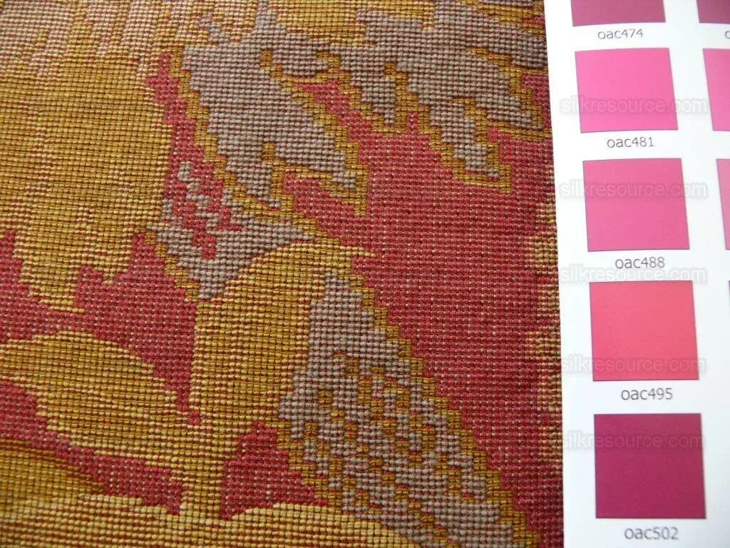 Clarence House Hot Pink Large Floral Lampas 1.2y