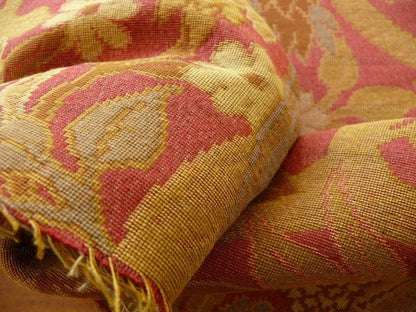 Clarence House Hot Pink Large Floral Lampas 1.2y