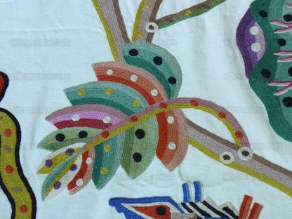 Bty Clarence House Jembala Monkey Jungle Wool Crewel