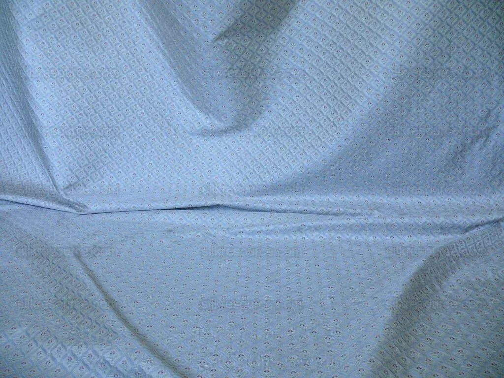 Lee Jofa Cozette Silk Weave Tiny Flowers W/bluebell Ribbon Bty