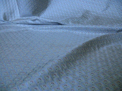 Lee Jofa Cozette Silk Weave Tiny Flowers W/bluebell Ribbon Bty