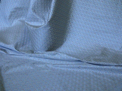 Lee Jofa Cozette Silk Weave Tiny Flowers W/bluebell Ribbon Bty