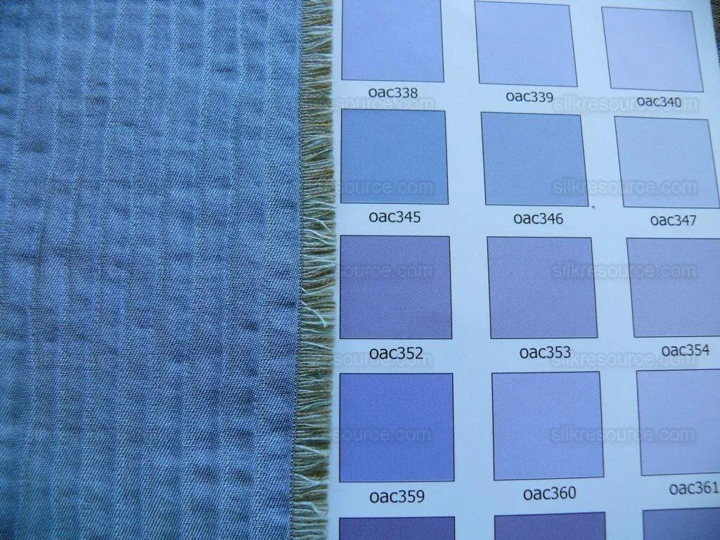 Kravet Silver Blue Wool Silk W/brown Reversible