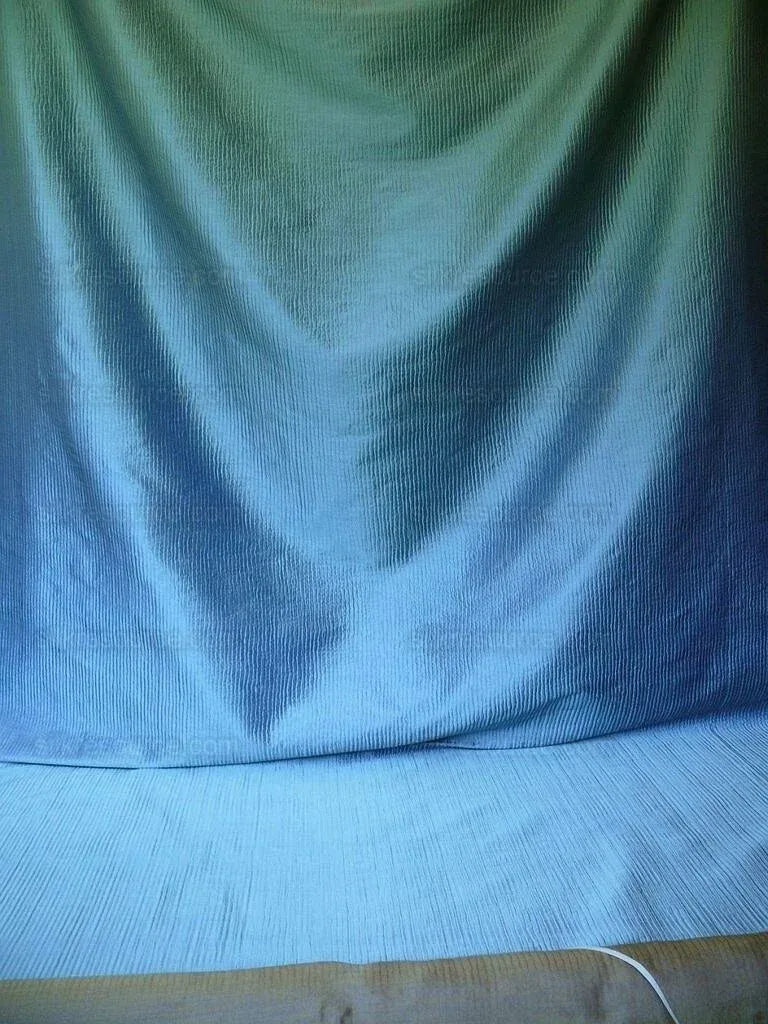 Kravet Silver Blue Wool Silk W/brown Reversible