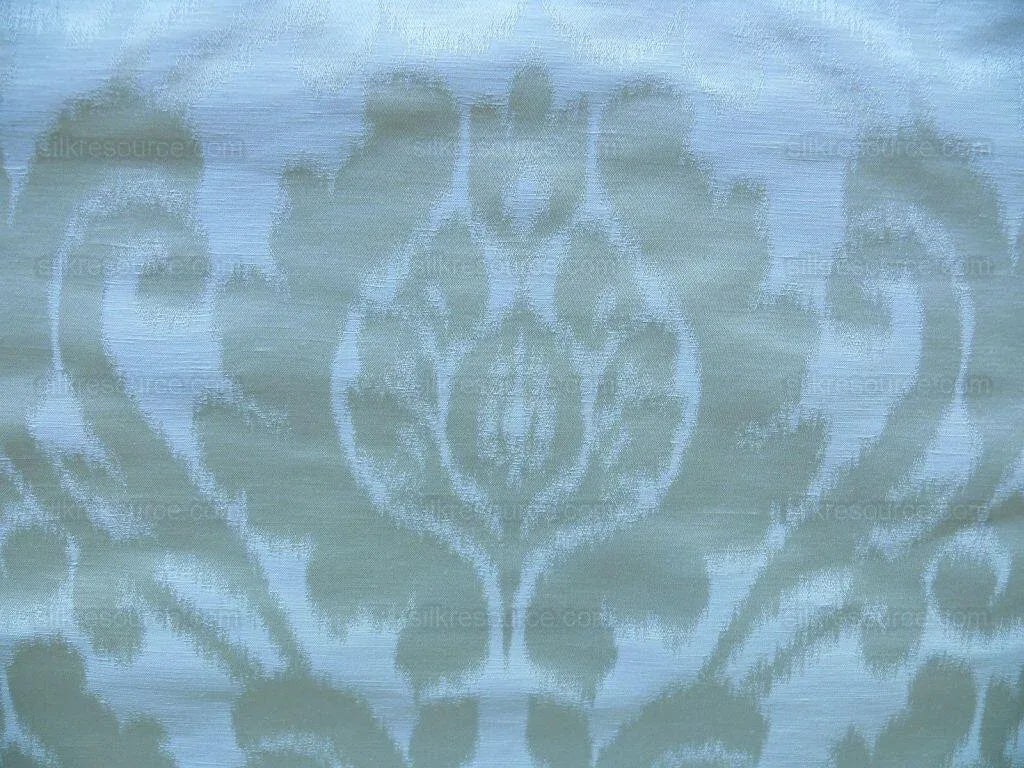 Scalamandre White Silk &amp; Linen Damask Medallion Bty MSRP USD289/y