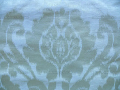 Scalamandre White Silk &amp; Linen Damask Medallion Bty MSRP USD289/y