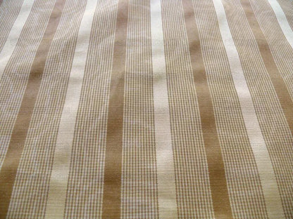 Clarence House Brown Almond &amp; Gold Silky Stripe Bty (#1240) MSRP USD145/y