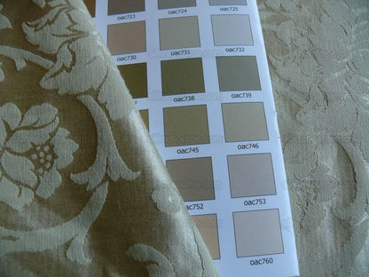 Kravet Art Nouveau Botanic Scroll Peony Acanthus Vine William Morris Beige Tan Damask Cotton