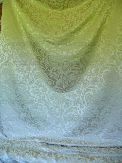 Kravet Art Nouveau Botanic Scroll Peony Acanthus Vine William Morris Beige Tan Damask Cotton