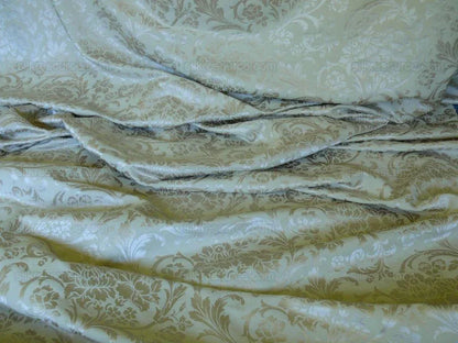 Kravet Art Nouveau Botanic Scroll Peony Acanthus Vine William Morris Beige Tan Damask Cotton