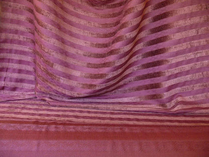 Scalamandre Silky Chenille Stripe Maroon Red Bty