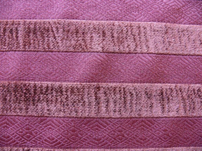 Scalamandre Silky Chenille Stripe Maroon Red Bty