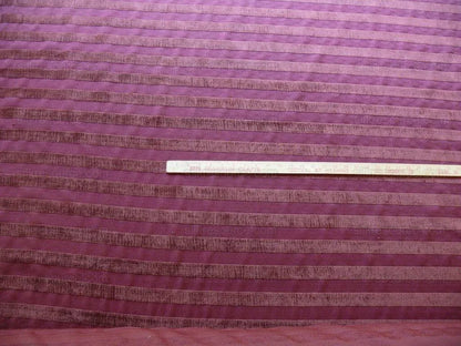 Scalamandre Silky Chenille Stripe Maroon Red Bty