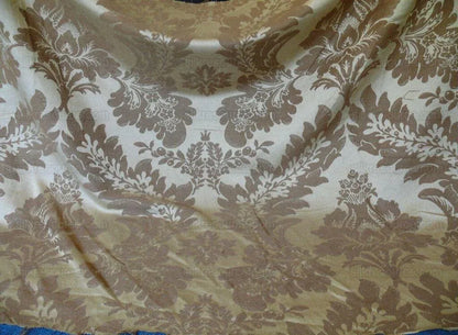 Vervain Italian Linen Damask In Muted Golden Fall MSRP USD 200/y