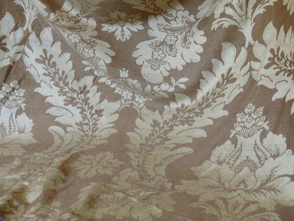 Vervain Italian Linen Damask In Muted Golden Fall MSRP USD 200/y