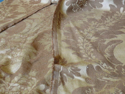 Vervain Italian Linen Damask In Muted Golden Fall MSRP USD 200/y
