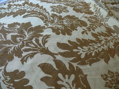 Vervain Italian Linen Damask In Muted Golden Fall MSRP USD 200/y