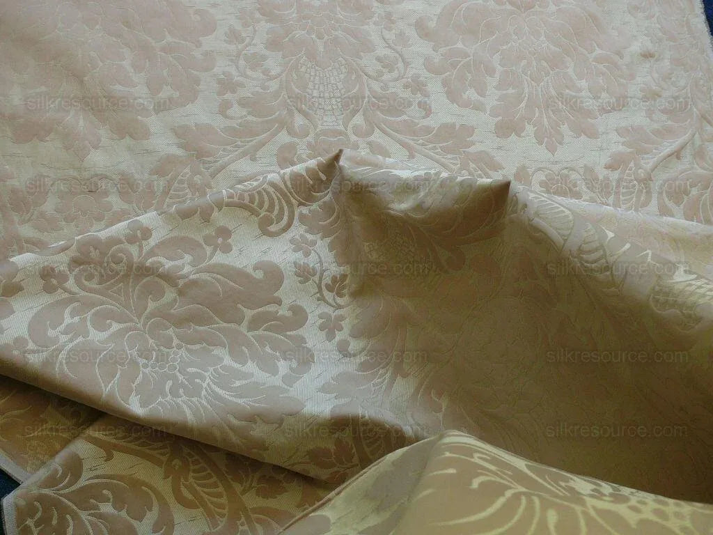 by yard Schumacher "julia" Italy Silk Lampas Ren Baby Green and griege MSRP US300+