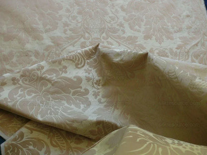 by yard Schumacher "julia" Italy Silk Lampas Ren Baby Green and griege MSRP US300+