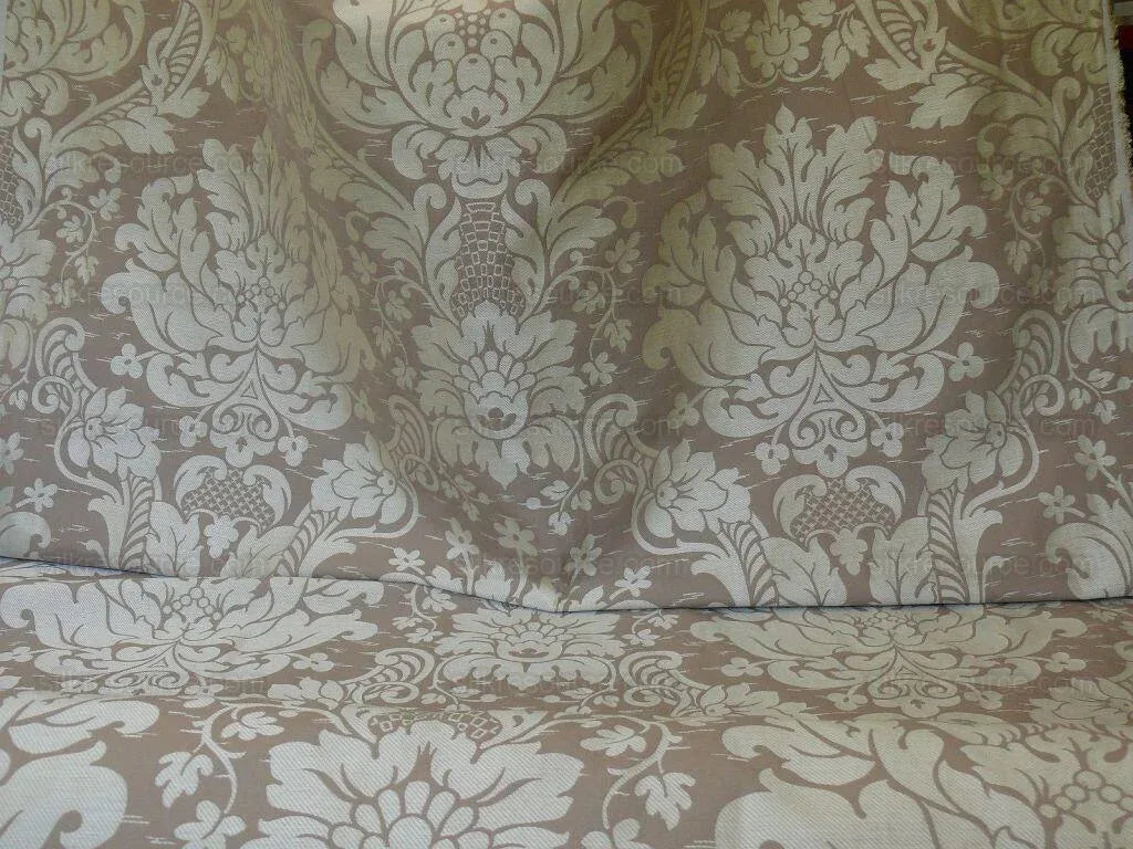 by yard Schumacher "julia" Italy Silk Lampas Ren Baby Green and griege MSRP US300+