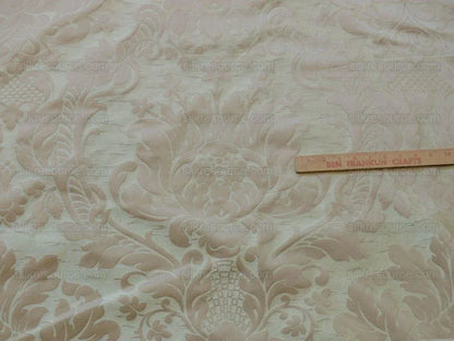 by yard Schumacher "julia" Italy Silk Lampas Ren Baby Green and griege MSRP US300+