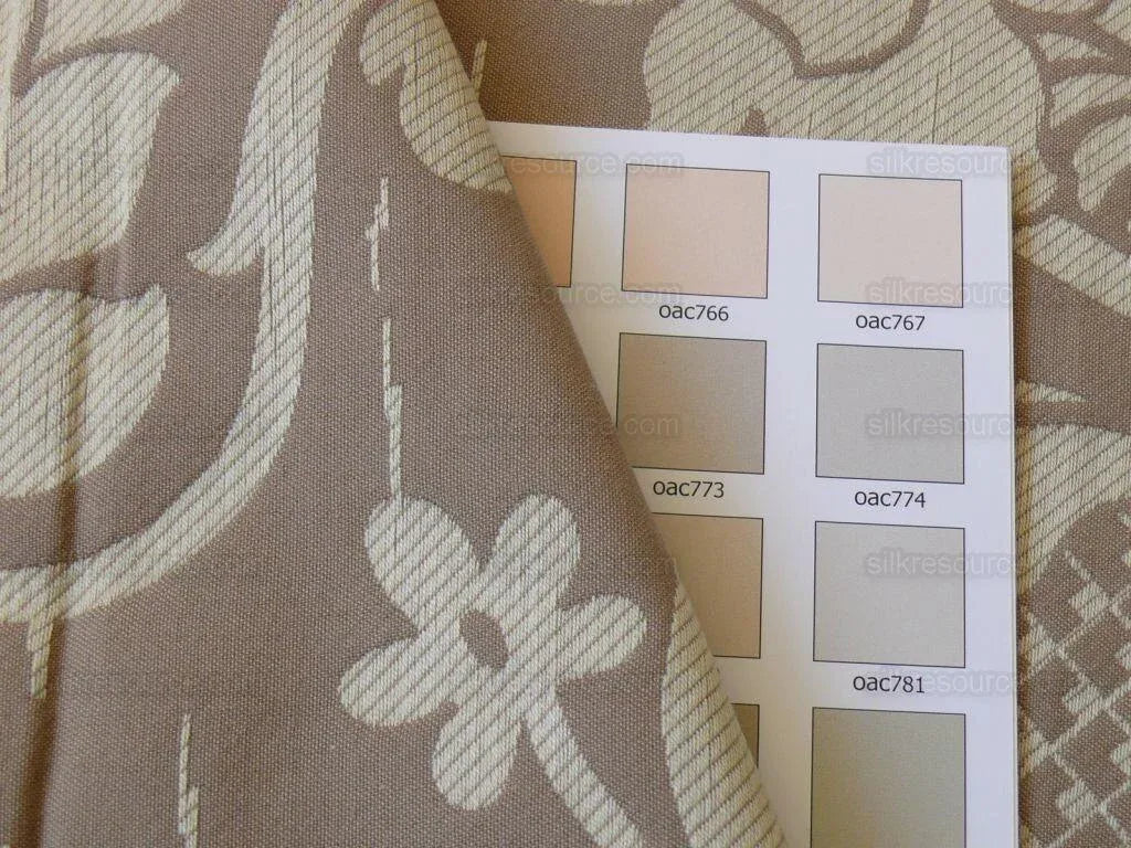 by yard Schumacher "julia" Italy Silk Lampas Ren Baby Green and griege MSRP US300+