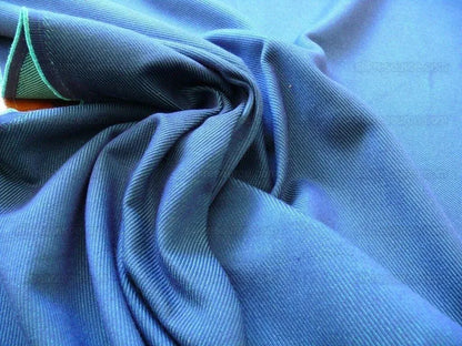 Scalamandre Cross Dye Rich Kelly Green &amp; Deep Blue Cotton Reversible BY Yard