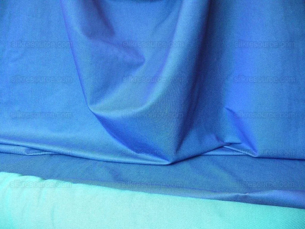 Scalamandre Cross Dye Rich Kelly Green &amp; Deep Blue Cotton Reversible BY Yard