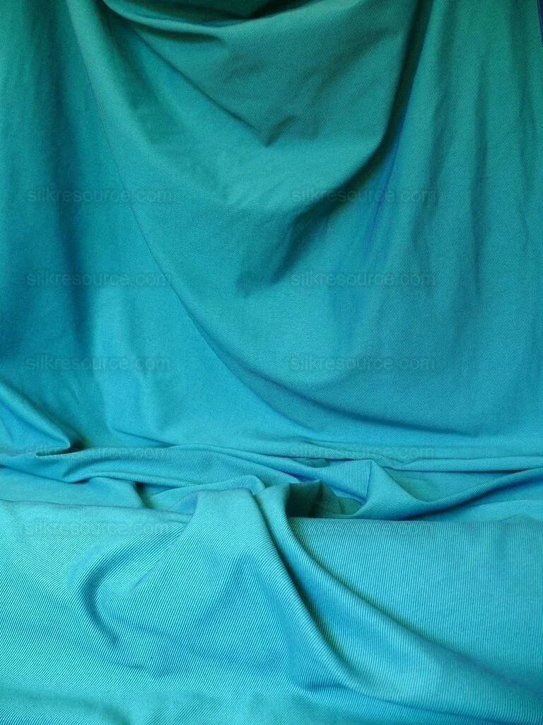 Scalamandre Cross Dye Rich Kelly Green &amp; Deep Blue Cotton Reversible BY Yard