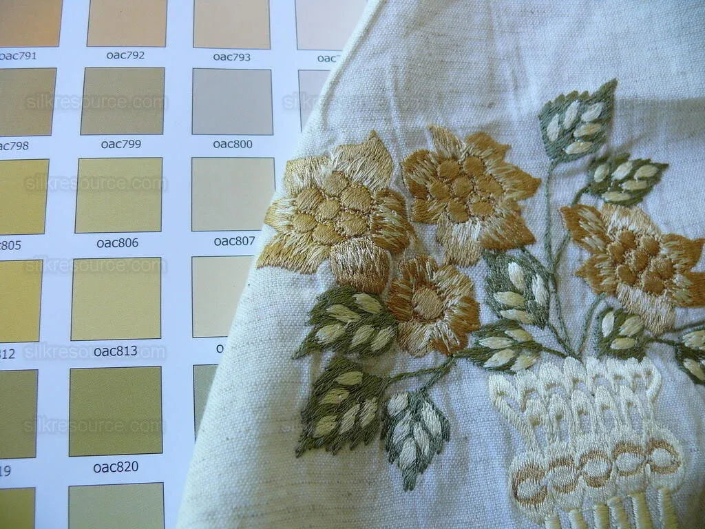 Fabricut Quilvio Embrd Linen/cotton Marigold Yellow On Nat Bty