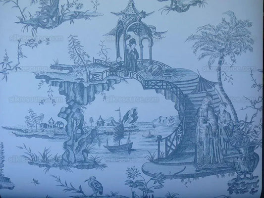 Kenneth James Brewster Toile Stairway To Heaven Wallpaper Single
