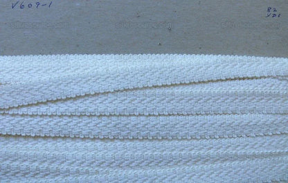 Scalamandre Snow White Gimp Trim 0.5" Wide Rayon Bty