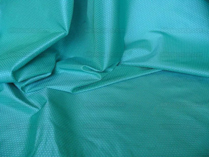Clarence House Vega Silk Textured Swiss Dot Sea Green Turquoise Sapphire Blue MSRP USD 352/Y
