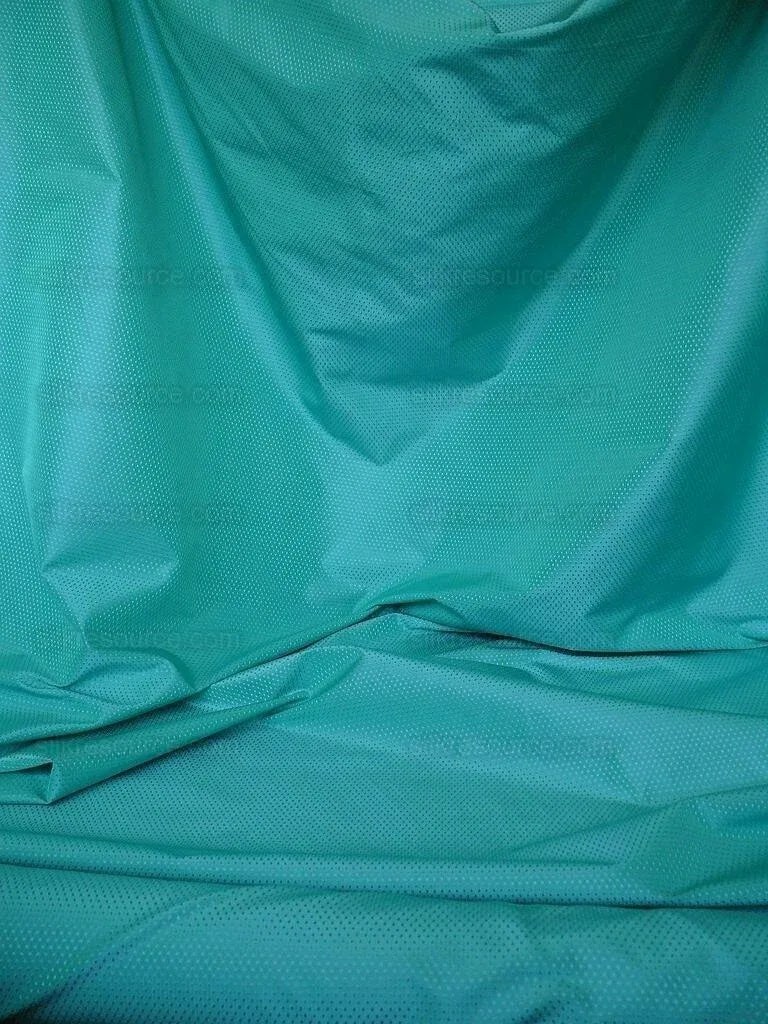 Clarence House Vega Silk Textured Swiss Dot Sea Green Turquoise Sapphire Blue MSRP USD 352/Y