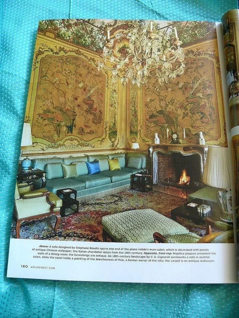 Clarence House Vega Silk Textured Swiss Dot Sea Green Turquoise Sapphire Blue MSRP USD 352/Y