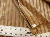 Coraggio Textile Fabric 3yard from Italy Highest Quality Silk Stripe Brown Gold Renaissance MSRP USD 300+/yard