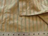 3 yards of Coraggio Textiles Tosca Stripe in Mist Green Gold 100% Silk