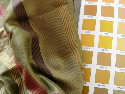 Coraggio Textile Fabric 3yard from Italy Highest Quality Silk Stripe Green Red Purple Brown Renaissance MSRP USD 300+/yard