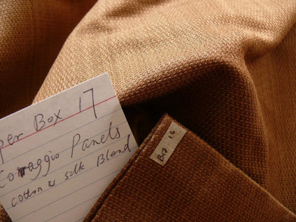 3yard Coraggio Textile Fabric from Italy Solid Brown MSRP USD 300+/yard