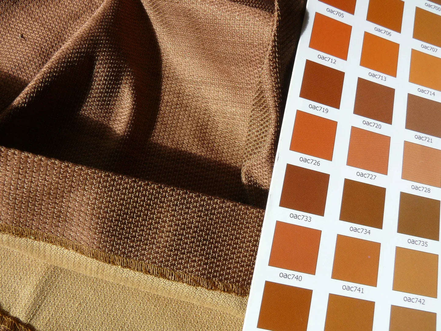 3yard Coraggio Textile Fabric from Italy Solid Brown MSRP USD 300+/yard