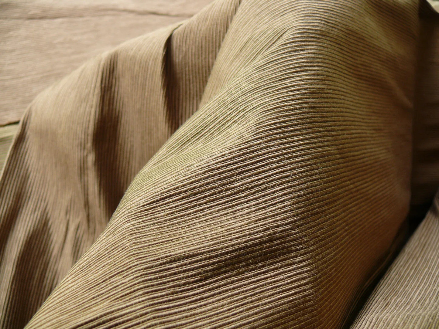 3yard Coraggio Textile from Italy Heavy Silk Ottoman Coffee Brown MSRP USD 300+/yard