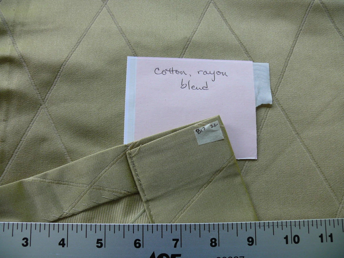 3yard Coraggio Textile Fabric from Italy Highest Quality Green Thick Diamond 3yard from Italy MSRP USD 300+/yard