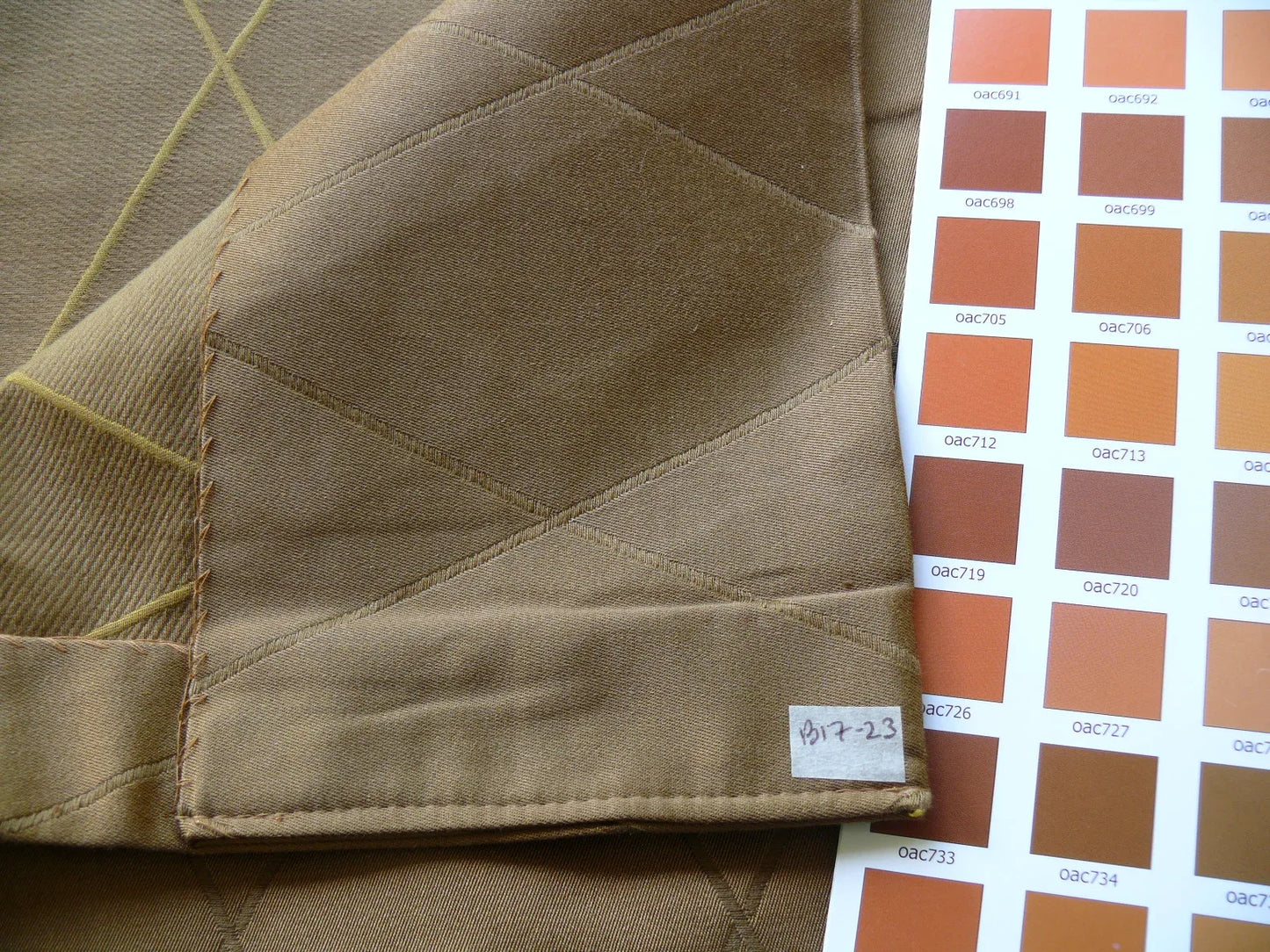 3yard Coraggio Textile Fabric from Italy Highest Quality Brown Thick Diamond MSRP USD 300+/yard