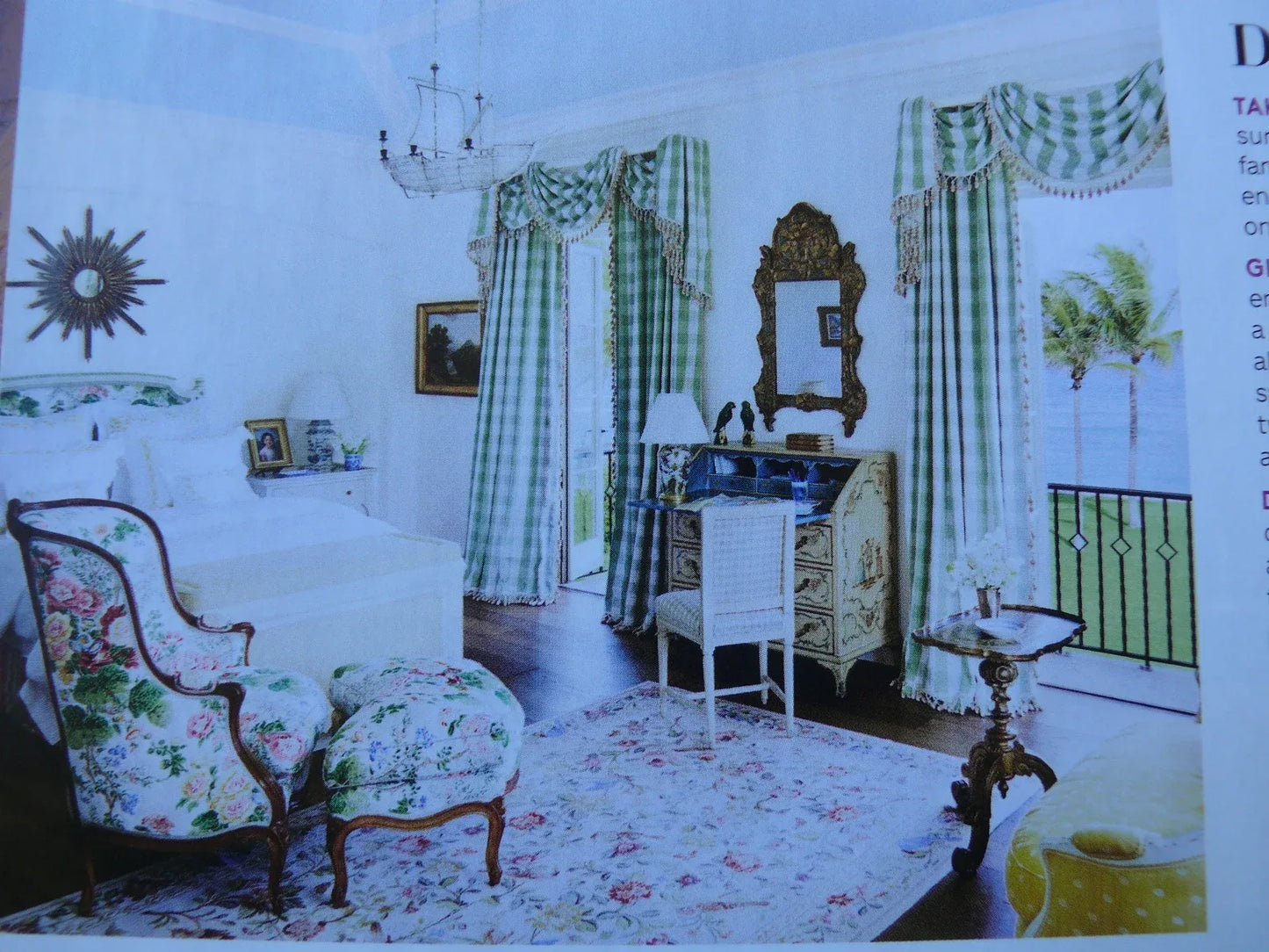 Robert Allen Watkins Glen In Spring Green 100% Silk Plaid Check MSRP USD120/Y