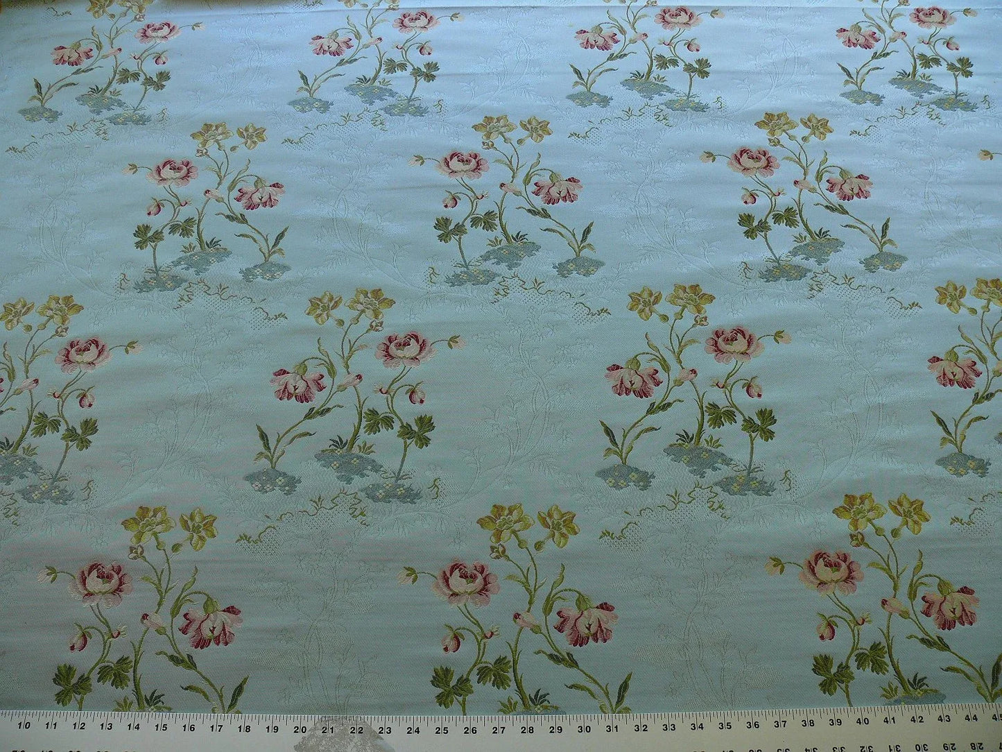 Brunschwig &amp; Fils Antoinette Woven Lampas Powder Blue 89719-206