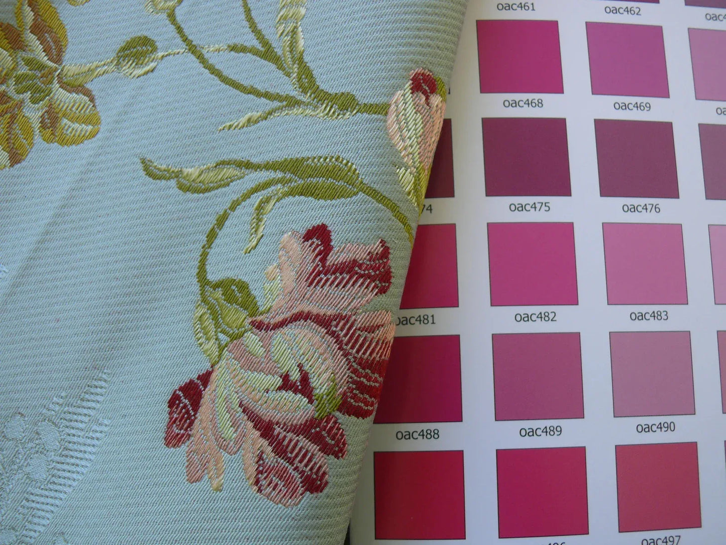 Brunschwig &amp; Fils Antoinette Woven Lampas Powder Blue 89719-206