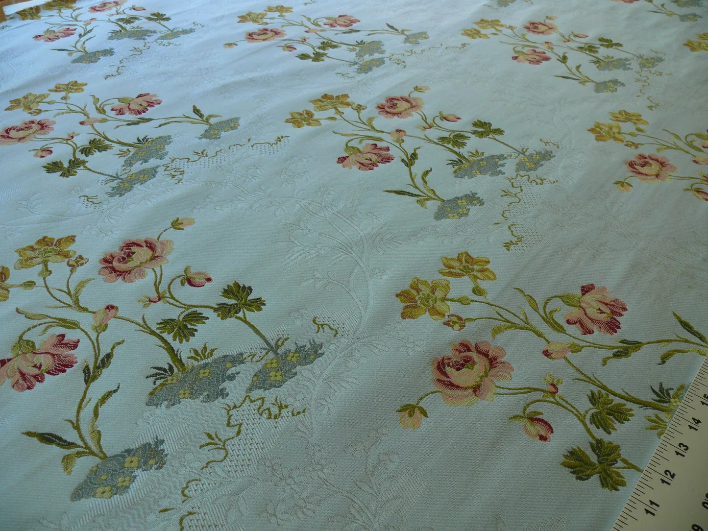 Brunschwig &amp; Fils Antoinette Woven Lampas Powder Blue 89719-206